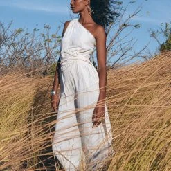 Agus Greek Goddess Dress • Boho Dress • Organic Cotton Bridesmaid Dress • Bohemian Dress