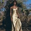 Jimmy Golden Silk Slip Dress • Peace Silk Boho Dress Women • Silk Long Maxi Dress Silk Garments