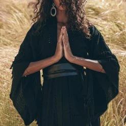 Jimmy Boho Kimono Cover Up • Wide Sleeve Cardigan Mantle • Cape For Women