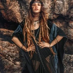 Jimmy Boho Handwoven And Hand-Loomed Dress • Tribal Raw Cotton Cover-up Limited Edition