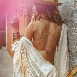 Jimmy Golden Silk Slip Dress • Peace Silk Boho Dress Women • Silk Long Maxi Dress Silk Garments