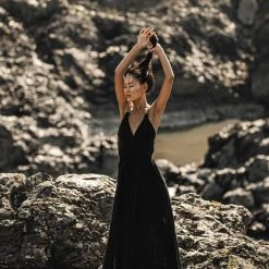 Jimmy Limited Edition Black Cotton Bohemian Wedding Dress