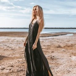 Jimmy Boho Handwoven And Hand-Loomed Dress • Tribal Raw Cotton Cover-up Limited Edition