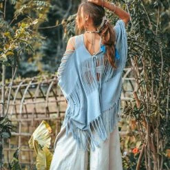 Jimmy Hand Loomed Cotton Blouse • Boho Top Women • See Through Bohemian Top