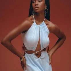 Jimmy Boho Dress • Open Back Belly Dress • Organically Dyed Adjustable Dress