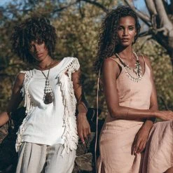 Jimmy Off-White Bohemian Top With Tassels Sides Limited Edition 12 Jimmy Off-White Bohemian Top With Tassels Sides Limited Edition