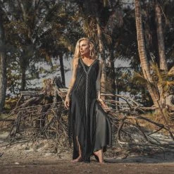 Jimmy Boho Handwoven And Hand-Loomed Dress • Tribal Raw Cotton Cover-up Limited Edition