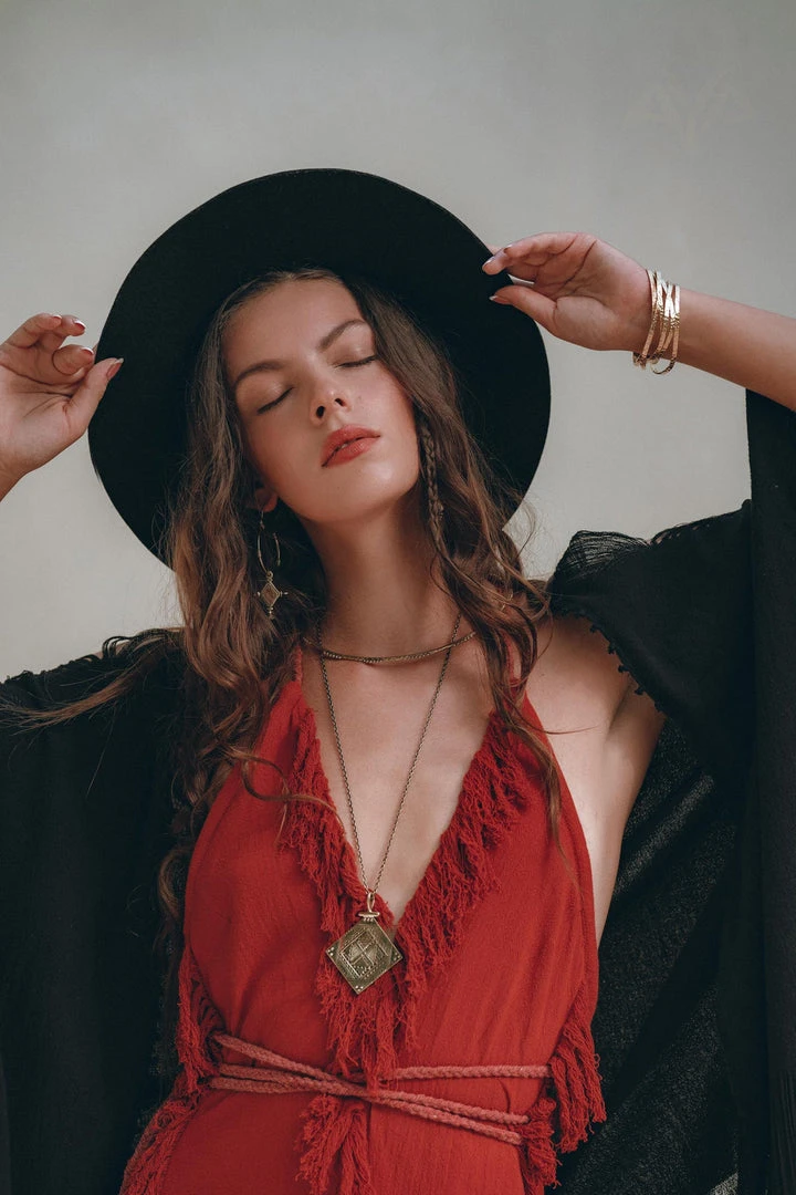 Jimmy Black Poncho Robe • Boho Cape For Women • Handmade Bohemian Poncho New Collection