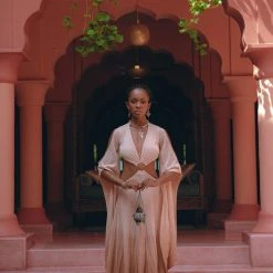 Jimmy Ombré Dusty Pink Botanically Dyed Dress • Open Belly Maxi Bridesmaid Dress New Collection