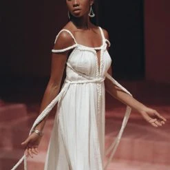 Agus Off-White Greek Goddess Boho Wedding Dress New Collection