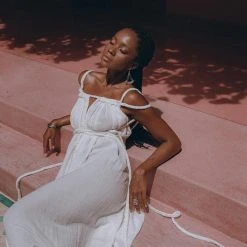 Agus Off-White Greek Goddess Boho Wedding Dress New Collection