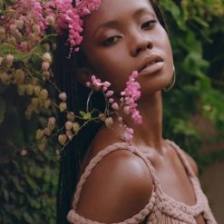 Agus Dusty Pink Greek Goddess Prom Boho Dress