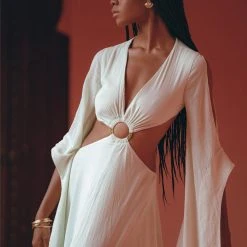 Jimmy Ombré Green Organic Wedding Boho Dress For Women New Collection