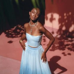 Jimmy Boho Top Corset Skirt Set • Bohemian Crop Top Corset And Skirt New Collection