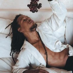 AYA Sacred Wear On Sale Off-White Handwoven Cotton Oversized Shirt For Men