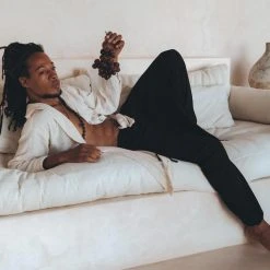 AYA Sacred Wear On Sale Off-White Handwoven Cotton Oversized Shirt For Men