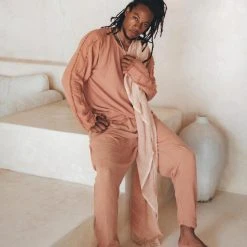 Jimmy Sandal Wood Colour Long Sleeve Sweatshirts For Men