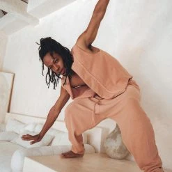 AYA Sacred Wear Sandal Wood Colour Hand Embroidered Vest For Men On Sale