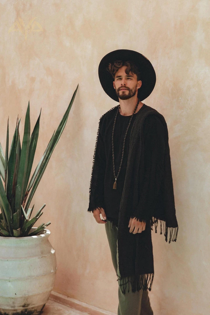 AYA Sacred Wear Black Long Sleeve Sweatshirt For Men 11 AYA Sacred Wear Black Long Sleeve Sweatshirt For Men