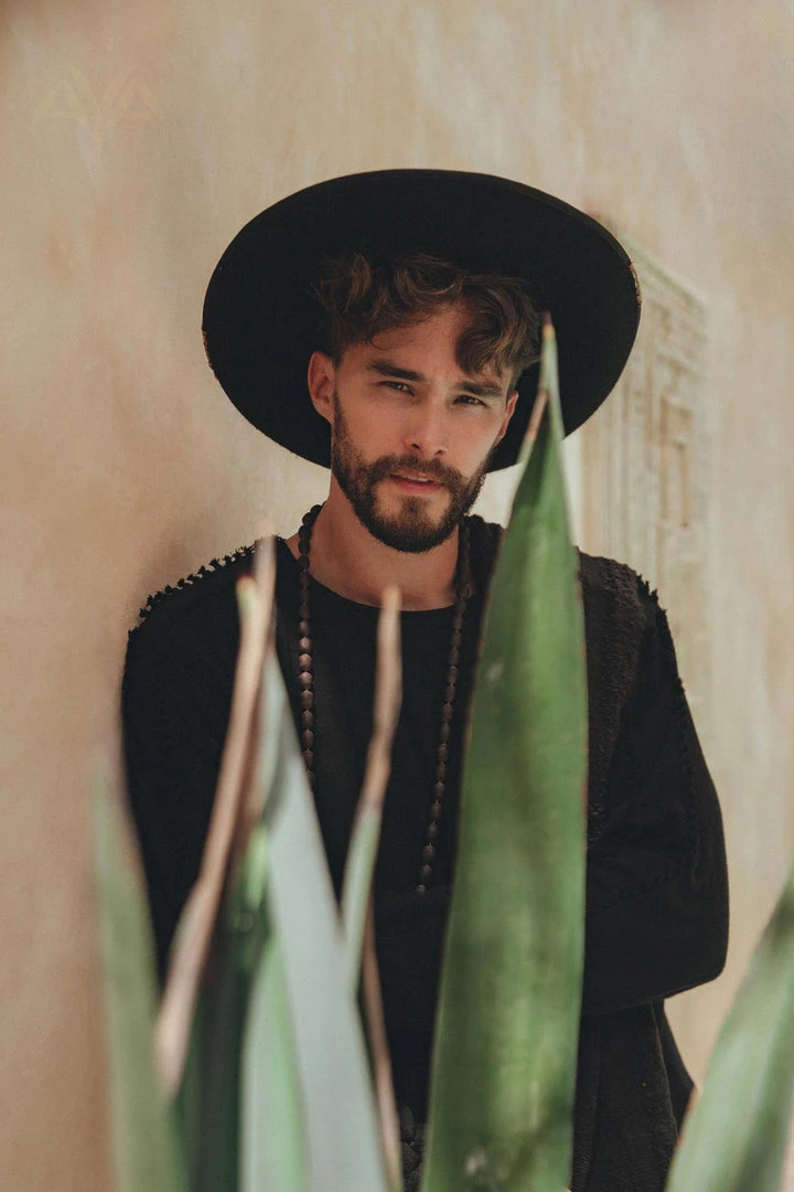 AYA Sacred Wear Black Long Sleeve Sweatshirt For Men 7 AYA Sacred Wear Black Long Sleeve Sweatshirt For Men