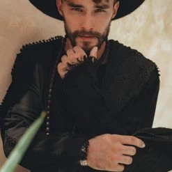 AYA Sacred Wear Black Long Sleeve Sweatshirt For Men 16 AYA Sacred Wear Black Long Sleeve Sweatshirt For Men