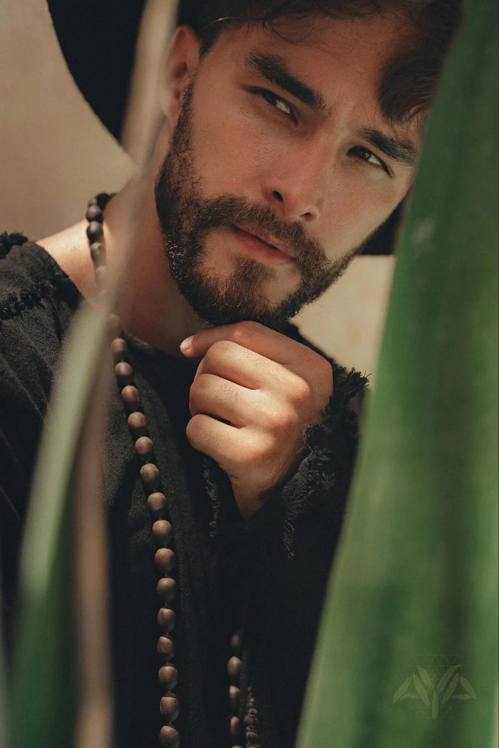 AYA Sacred Wear Black Long Sleeve Sweatshirt For Men 5 AYA Sacred Wear Black Long Sleeve Sweatshirt For Men