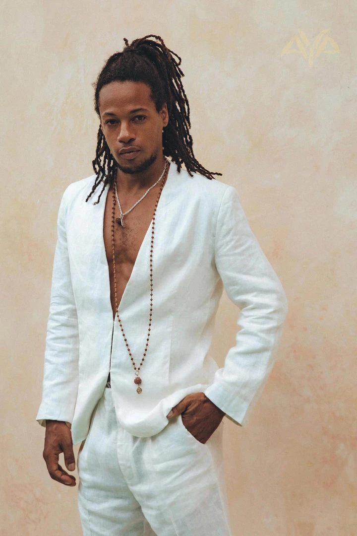 AYA Sacred Wear White Linen Blazer Jacket For Men On Sale 10 AYA Sacred Wear White Linen Blazer Jacket For Men On Sale