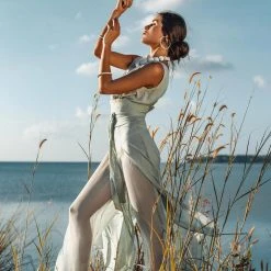 Jimmy Powder Blue Boho Jumpsuit Women • Peace Silk & Cotton Romper For Women New Collection