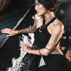 Fabrica Organic Cotton Dresses Black Cotton Boho Organic Cotton Dress