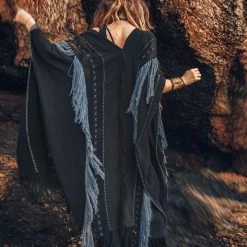 Jimmy Limited Edition Black Poncho • Bohemian Poncho • Plus Size Clothing