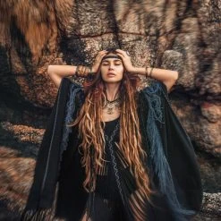 Jimmy Limited Edition Black Poncho • Bohemian Poncho • Plus Size Clothing