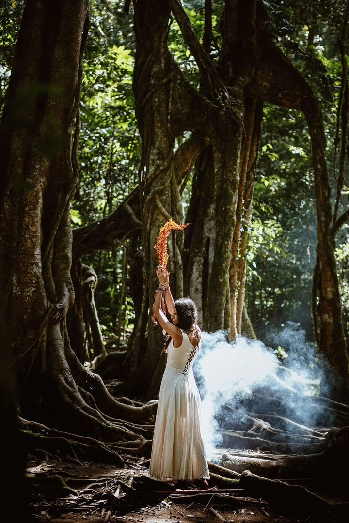 Eddie Bohemian Boho Wedding Dress Organic Cotton "Madre Tierra" 3 Eddie Bohemian Boho Wedding Dress Organic Cotton "Madre Tierra"