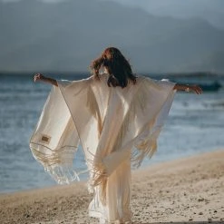 Jimmy Bridal Boho Cape Poncho Hand-loomed