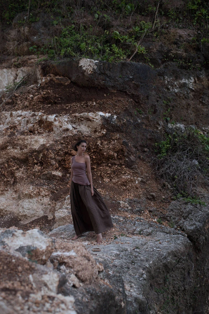 Stop Organic Cotton One Shoulder Gypsy Bohemian Top Tops & Tunics