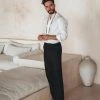 AYA Sacred Wear On Sale Off-White Linen Classic Minimalist Shirt For Men 2 AYA Sacred Wear On Sale Off-White Linen Classic Minimalist Shirt For Men