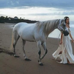 Agus Off-White Greek Goddess Boho Wedding Dress New Collection