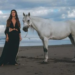 Jimmy New Collection Black Organic Wedding Boho Dress For Women • Goddess Dress