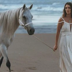 Agus Off-White Greek Goddess Boho Wedding Dress New Collection