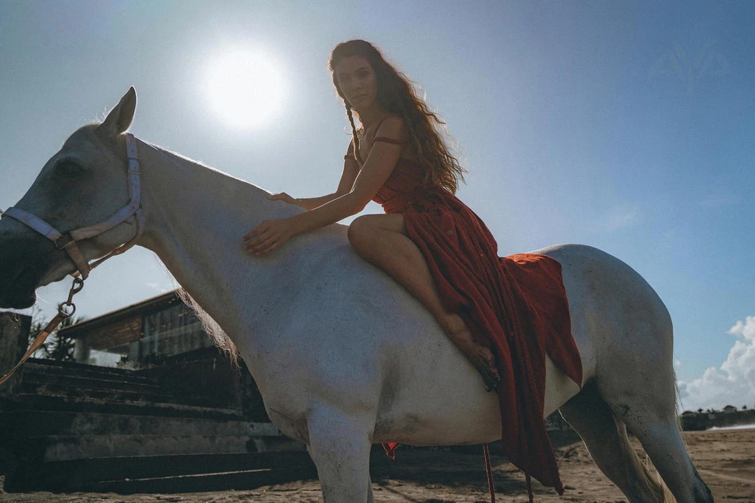 Agus Red Greek Goddess Prom Boho Dress 11 Agus Red Greek Goddess Prom Boho Dress