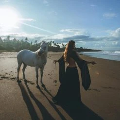 Jimmy New Collection Black Organic Wedding Boho Dress For Women • Goddess Dress