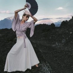 Eddie Dry Lavender Kimono Cover-up Top Tunic 13 Eddie Dry Lavender Kimono Cover-up Top Tunic