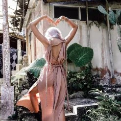 Agus Dusty Pink Nomad Spirit Dress (Adjustable Size, Multiway Dress) Limited Edition 18 Agus Dusty Pink Nomad Spirit Dress (Adjustable Size, Multiway Dress) Limited Edition