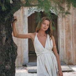 Agus Greek Goddess Dress • Simple Wedding Dress • Organic Cotton Bridesmaid Dress Limited Edition 23 Agus Greek Goddess Dress • Simple Wedding Dress • Organic Cotton Bridesmaid Dress Limited Edition