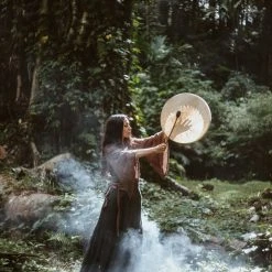 Stop List Grey Cotton Boho Skirt