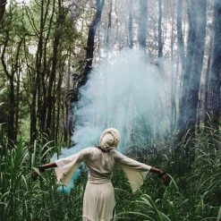 Stop List Off-White Long Boho Skirt With Pockets