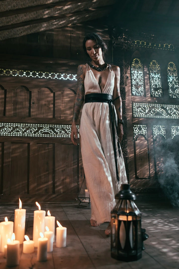 Eddie Limited Edition Off-White Boho Wedding Dress With Open Back