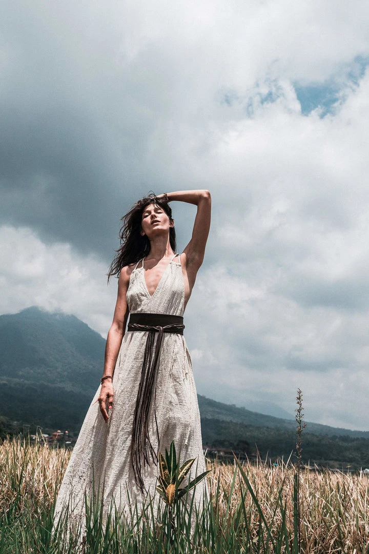 Eddie Limited Edition Off-White Boho Wedding Dress With Open Back