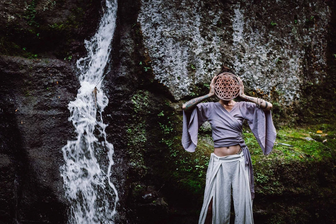 Stop List Organic Linen Garments Off-White Linen Boho Pants With High Slit 6 Stop List Organic Linen Garments Off-White Linen Boho Pants With High Slit