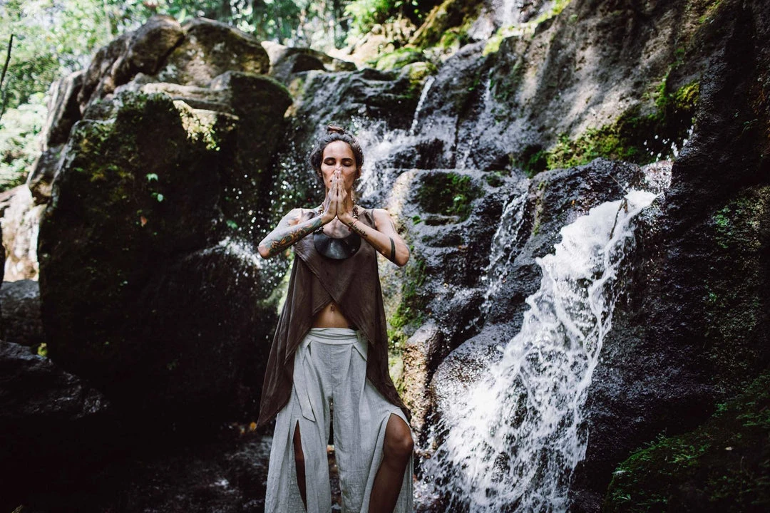 Stop List Organic Linen Garments Off-White Linen Boho Pants With High Slit 8 Stop List Organic Linen Garments Off-White Linen Boho Pants With High Slit