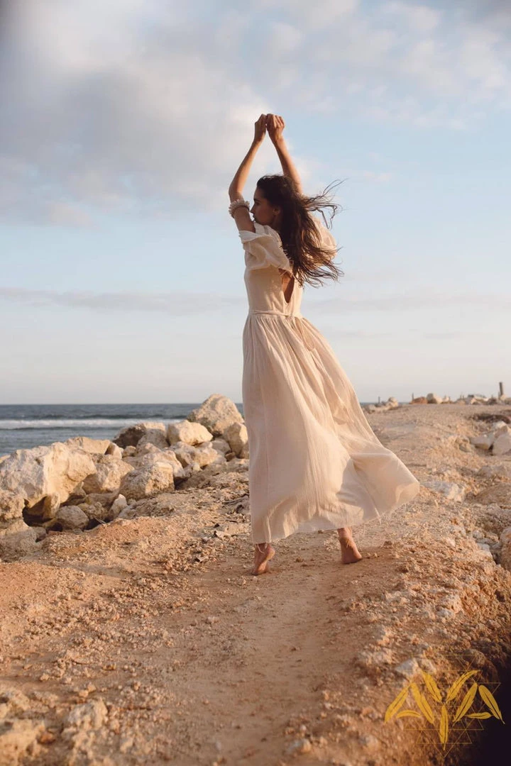 Stop List Organic Cotton Bohemian Wedding Dress 11 Stop List Organic Cotton Bohemian Wedding Dress